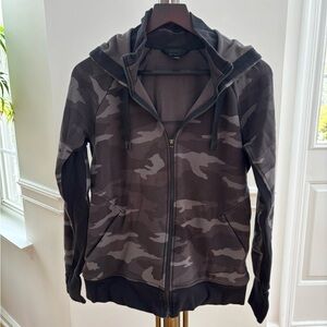 Athleta Camo Zip-Up Hoodie